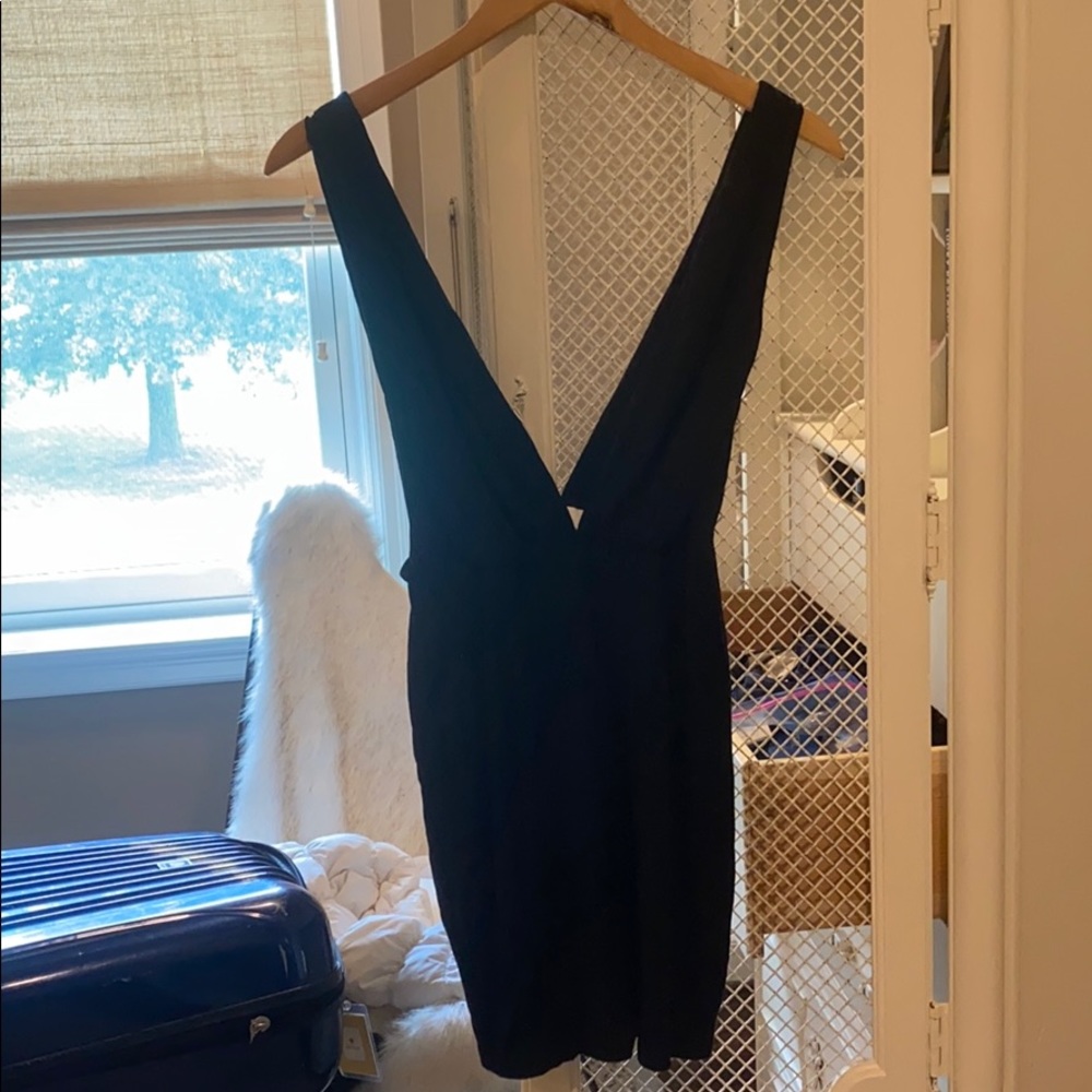 By the way. Black mini dress